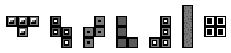 Tetris Pieces T S Z L J I O